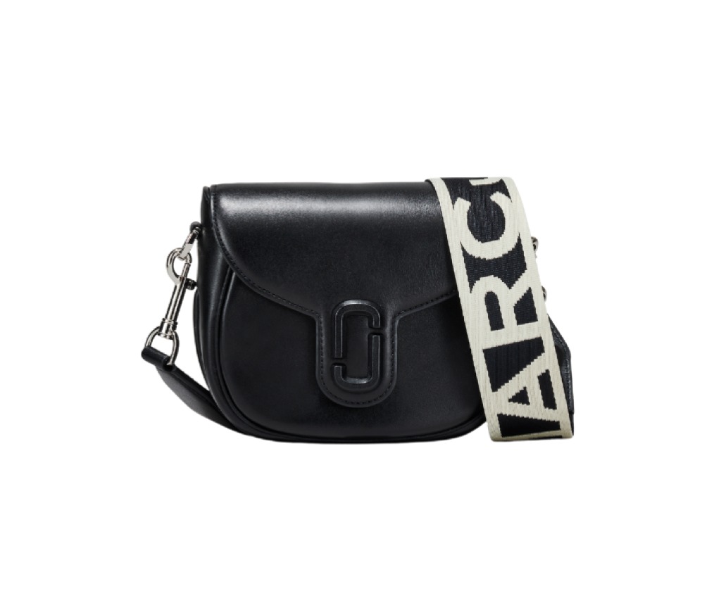 The J Marc Small Saddle Bag (Black)